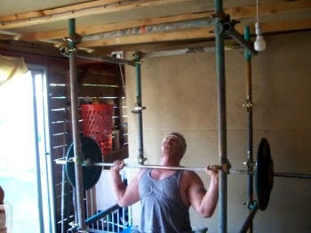 Scaffolding Power Rack. Sugden Barbell.